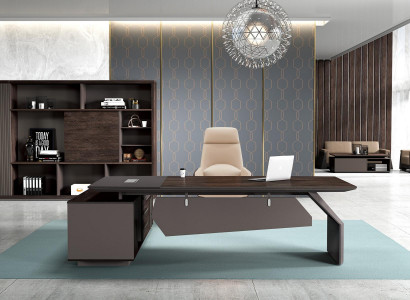 Executive desk 260 x 220 cm furnishing table office practice tables